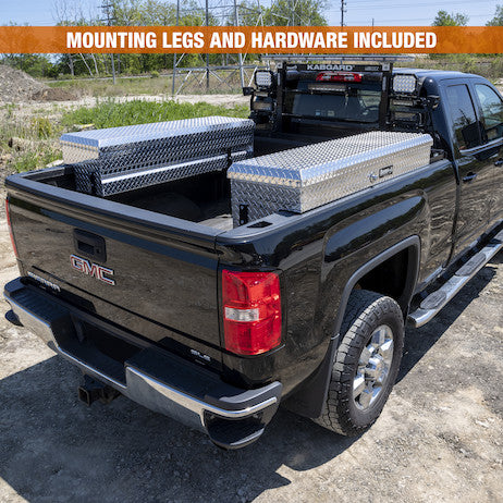 Buyers Products 87-in x 13-in x 16-in Diamond Tread Aluminum Lo-Sider Truck Box - 1713035