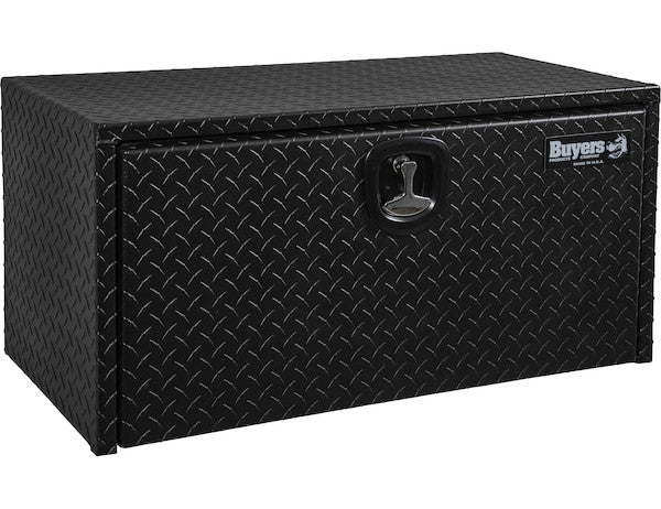 Buyers Products 36-in x 18-in x 18-in Textured Matte Black Diamond Tread Aluminum Underbody Truck Box - 1715105