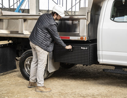 Buyers Products 36-in x 18-in x 18-in Textured Matte Black Diamond Tread Aluminum Underbody Truck Box - 1715105