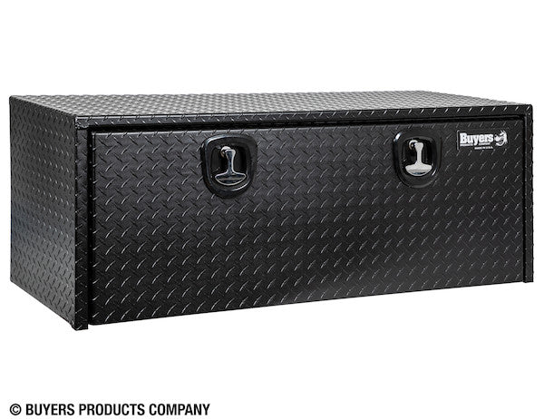 Buyers Products 48-in x 18-in x 18-in Textured Matte Black Diamond Tread Aluminum Underbody Truck Box - 1715110
