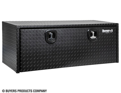 Buyers Products 48-in x 18-in x 18-in Textured Matte Black Diamond Tread Aluminum Underbody Truck Box - 1715110
