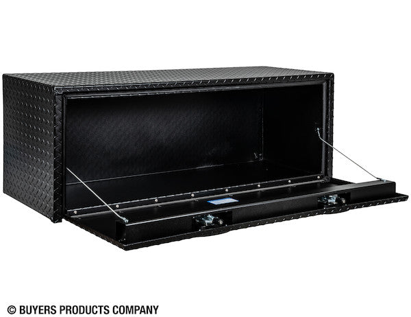 Buyers Products 48-in x 18-in x 18-in Textured Matte Black Diamond Tread Aluminum Underbody Truck Box - 1715110