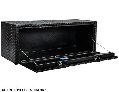 Buyers Products 48-in x 18-in x 18-in Textured Matte Black Diamond Tread Aluminum Underbody Truck Box - 1715110