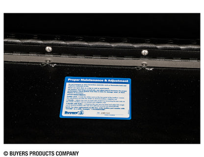 Buyers Products 48-in x 18-in x 18-in Textured Matte Black Diamond Tread Aluminum Underbody Truck Box - 1715110