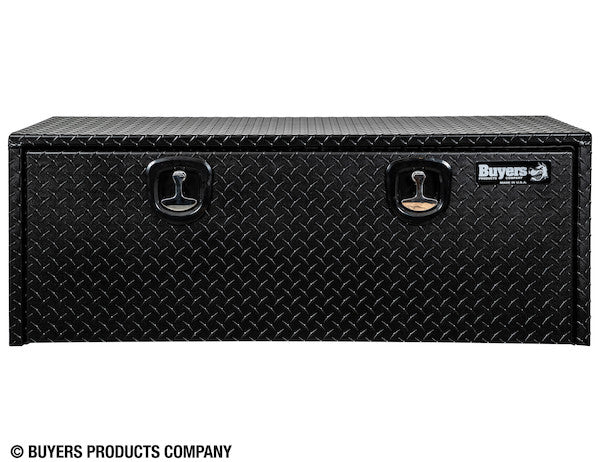 Buyers Products 48-in x 18-in x 18-in Textured Matte Black Diamond Tread Aluminum Underbody Truck Box - 1715110