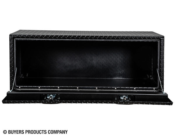 Buyers Products 48-in x 18-in x 18-in Textured Matte Black Diamond Tread Aluminum Underbody Truck Box - 1715110