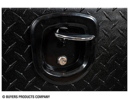 Buyers Products 48-in x 18-in x 18-in Textured Matte Black Diamond Tread Aluminum Underbody Truck Box - 1715110