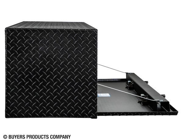 Buyers Products 48-in x 18-in x 18-in Textured Matte Black Diamond Tread Aluminum Underbody Truck Box - 1715110