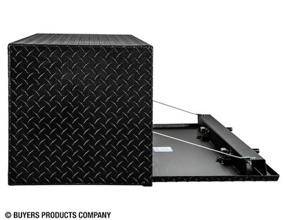 Buyers Products 48-in x 18-in x 18-in Textured Matte Black Diamond Tread Aluminum Underbody Truck Box - 1715110