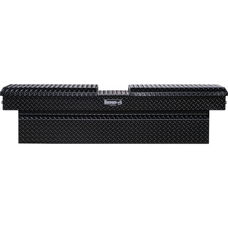 Buyers Products 71-in x 23-in x 20-in Gloss Black Diamond Tread Aluminum Gull Wing Truck Box - 1720413