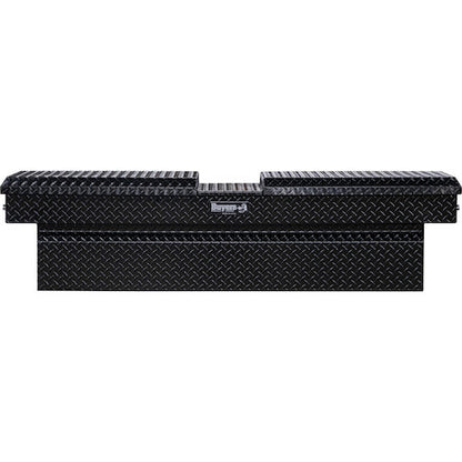 Buyers Products 23x27x71-in Gloss Black Diamond Tread Aluminum Gull Wing Truck Box - 1720423
