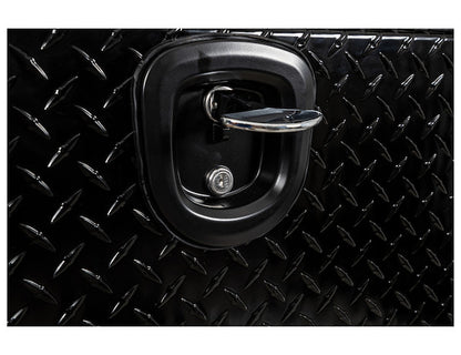 Buyers Products 72-in x 16-in x 16-in Gloss Black Diamond Tread Aluminum Topsider Truck Box - 1721551