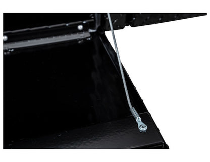 Buyers Products 96-in x 16-in x 13-in Gloss Black Diamond Tread Aluminum Topsider Truck Box - 1721561
