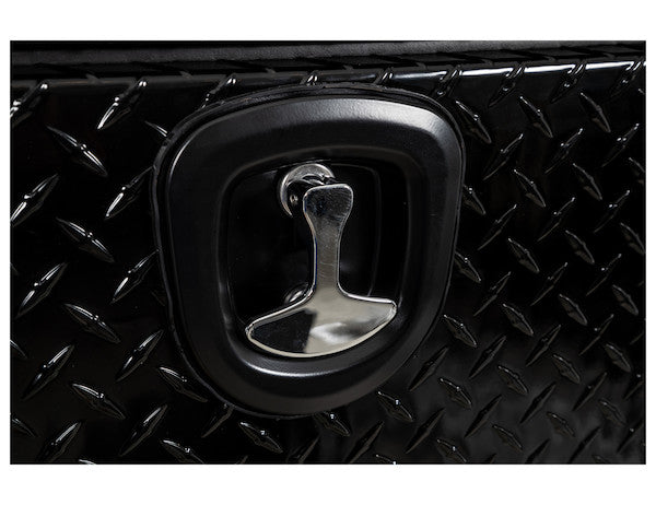 Buyers Products 90-in x 18-in x 16-in Gloss Black Diamond Tread Aluminum Topsider Truck Box - 1721565
