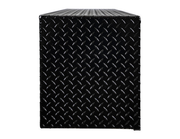 Buyers Products 96-in x 18-in x 16-in Gloss Black Diamond Tread Aluminum Topsider Truck Box - 1721568