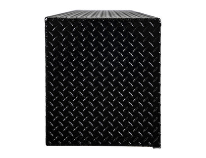 Buyers Products 96-in x 18-in x 16-in Gloss Black Diamond Tread Aluminum Topsider Truck Box - 1721568