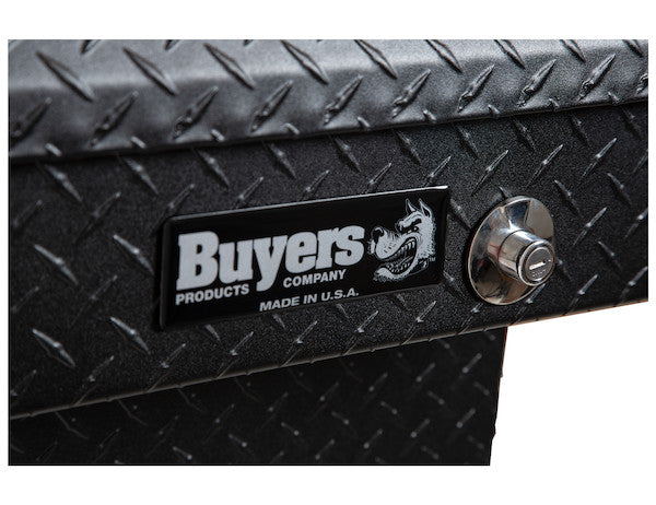 Buyers Products 18x20x71-in Textured Matte Black Diamond Tread Aluminum Gull Wing Truck Box - 1722410