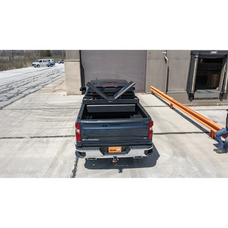 Buyers Products 18x27x71-in Textured Matte Black Diamond Tread Aluminum Gull Wing Truck Box - 1722420