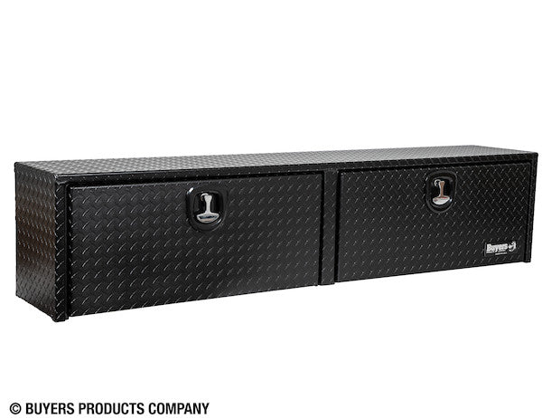 Buyers Products 72-in x 16-in x 13-in Textured Matte Black Diamond Tread Aluminum Topsider Truck Box - 1722551