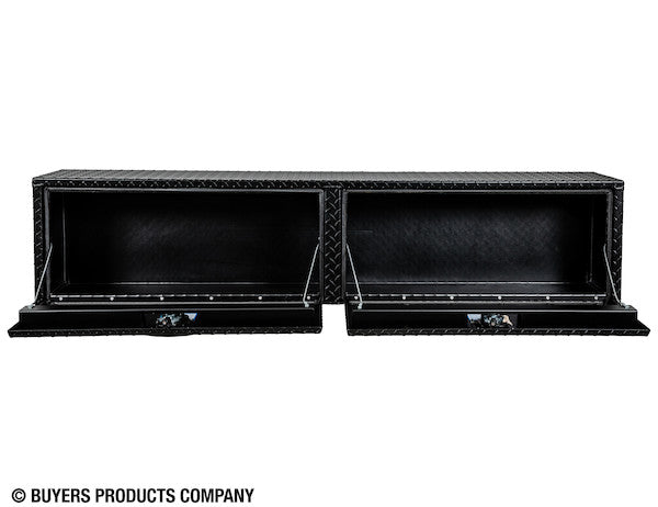 Buyers Products 72-in x 16-in x 13-in Textured Matte Black Diamond Tread Aluminum Topsider Truck Box - 1722551