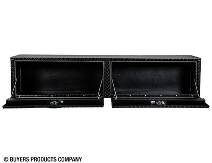 Buyers Products 72-in x 16-in x 13-in Textured Matte Black Diamond Tread Aluminum Topsider Truck Box - 1722551