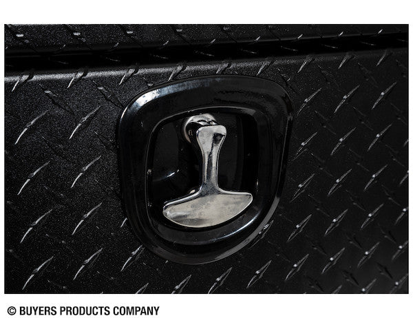 Buyers Products 72-in x 16-in x 13-in Textured Matte Black Diamond Tread Aluminum Topsider Truck Box - 1722551