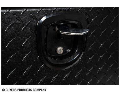 Buyers Products 96-in x 18-in x 16-in Textured Matte Black Diamond Tread Aluminum Topsider Truck Box - 1722568