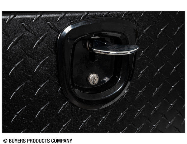 Buyers Products 72-in x 16-in x 13-in Textured Matte Black Diamond Tread Aluminum Topsider Truck Box - 1722551