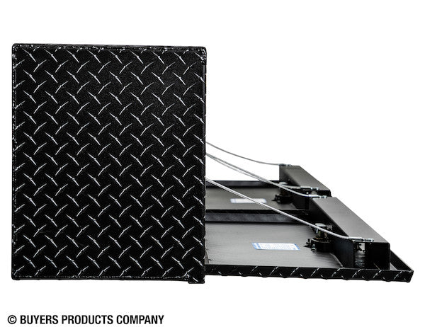 Buyers Products 72-in x 16-in x 13-in Textured Matte Black Diamond Tread Aluminum Topsider Truck Box - 1722551