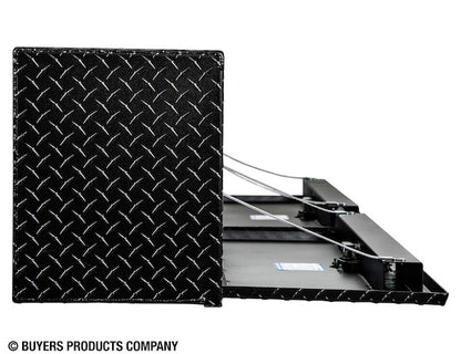 Buyers Products 72-in x 16-in x 13-in Textured Matte Black Diamond Tread Aluminum Topsider Truck Box - 1722551