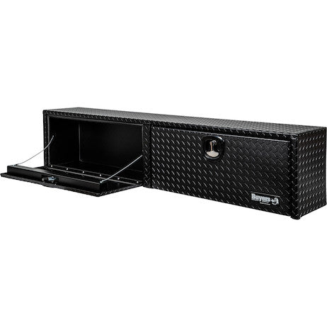 Buyers Products 88-in x 16-in x 13-in Textured Matte Black Diamond Tread Aluminum Topsider Truck Box - 1722556