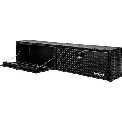 Buyers Products 88-in x 16-in x 13-in Textured Matte Black Diamond Tread Aluminum Topsider Truck Box - 1722556