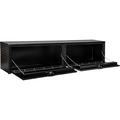 Buyers Products 88-in x 16-in x 13-in Textured Matte Black Diamond Tread Aluminum Topsider Truck Box - 1722556