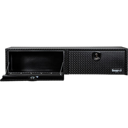 Buyers Products 88-in x 16-in x 13-in Textured Matte Black Diamond Tread Aluminum Topsider Truck Box - 1722556