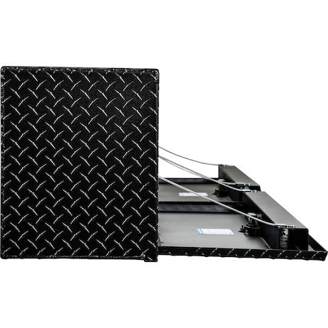 Buyers Products 88-in x 16-in x 13-in Textured Matte Black Diamond Tread Aluminum Topsider Truck Box - 1722556
