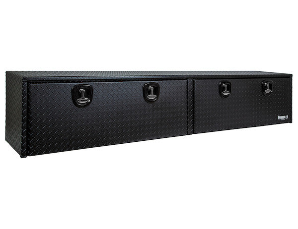 Buyers Products 96-in x 16-in x 13-in Textured Matte Black Diamond Tread Aluminum Topsider Truck Box - 1722561