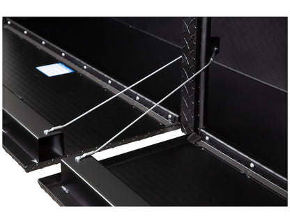 Buyers Products 96-in x 16-in x 13-in Textured Matte Black Diamond Tread Aluminum Topsider Truck Box - 1722561