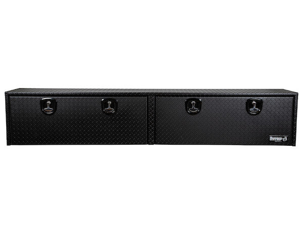 Buyers Products 96-in x 16-in x 13-in Textured Matte Black Diamond Tread Aluminum Topsider Truck Box - 1722561