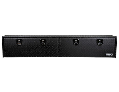 Buyers Products 96-in x 16-in x 13-in Textured Matte Black Diamond Tread Aluminum Topsider Truck Box - 1722561