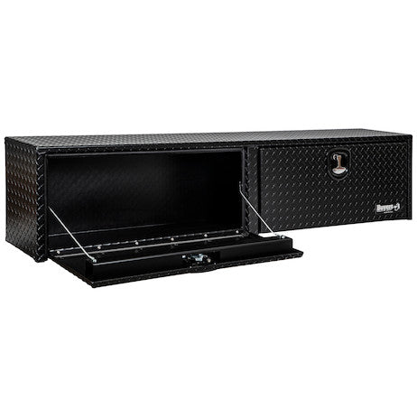 Buyers Products 18x16x72 Textured Matte Black Diamond Tread Aluminum Topsider Truck Box - 1722563