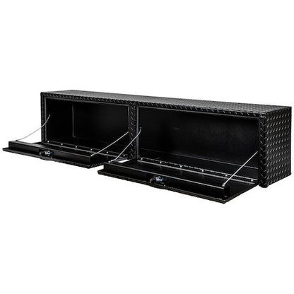 Buyers Products 18x16x72 Textured Matte Black Diamond Tread Aluminum Topsider Truck Box - 1722563
