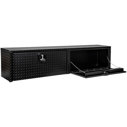 Buyers Products 18x16x72 Textured Matte Black Diamond Tread Aluminum Topsider Truck Box - 1722563