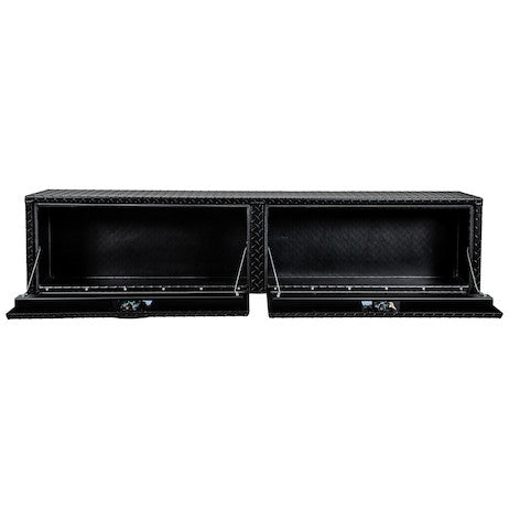 Buyers Products 18x16x72 Textured Matte Black Diamond Tread Aluminum Topsider Truck Box - 1722563