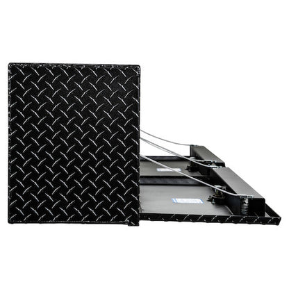 Buyers Products 18x16x72 Textured Matte Black Diamond Tread Aluminum Topsider Truck Box - 1722563