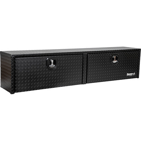 Buyers Products 96-in x 18-in x 16-in Textured Matte Black Diamond Tread Aluminum Topsider Truck Box - 1722564