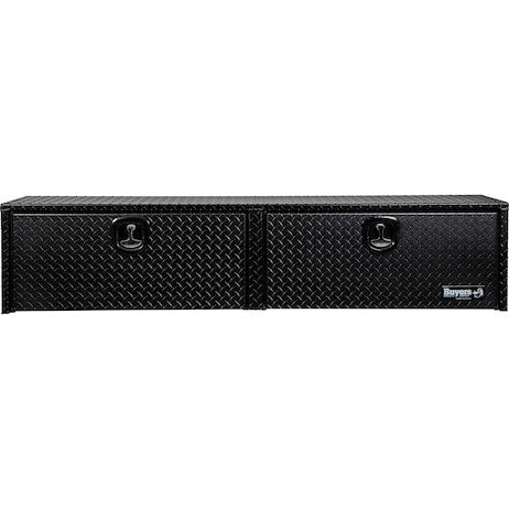 Buyers Products 96-in x 18-in x 16-in Textured Matte Black Diamond Tread Aluminum Topsider Truck Box - 1722564