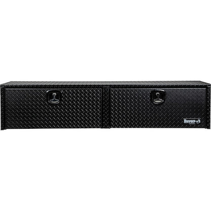 Buyers Products 96-in x 18-in x 16-in Textured Matte Black Diamond Tread Aluminum Topsider Truck Box - 1722564