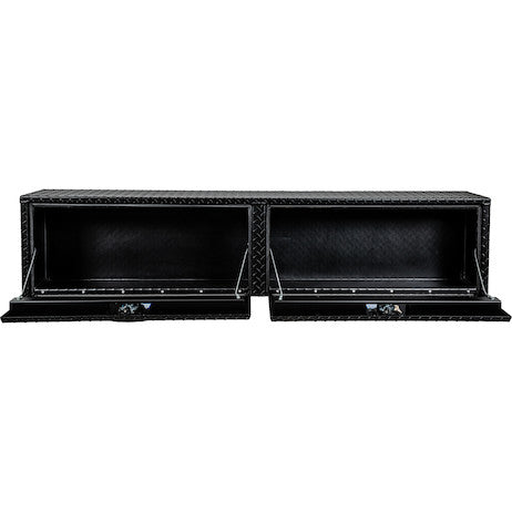 Buyers Products 96-in x 18-in x 16-in Textured Matte Black Diamond Tread Aluminum Topsider Truck Box - 1722564