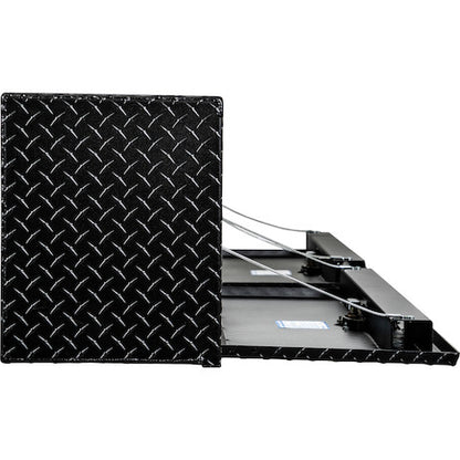 Buyers Products 96-in x 18-in x 16-in Textured Matte Black Diamond Tread Aluminum Topsider Truck Box - 1722564