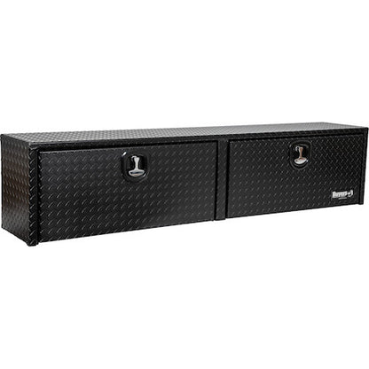 Buyers Products 90-in x 18-in x 16-in Textured Matte Black Diamond Tread Aluminum Topsider Truck Box - 1722565